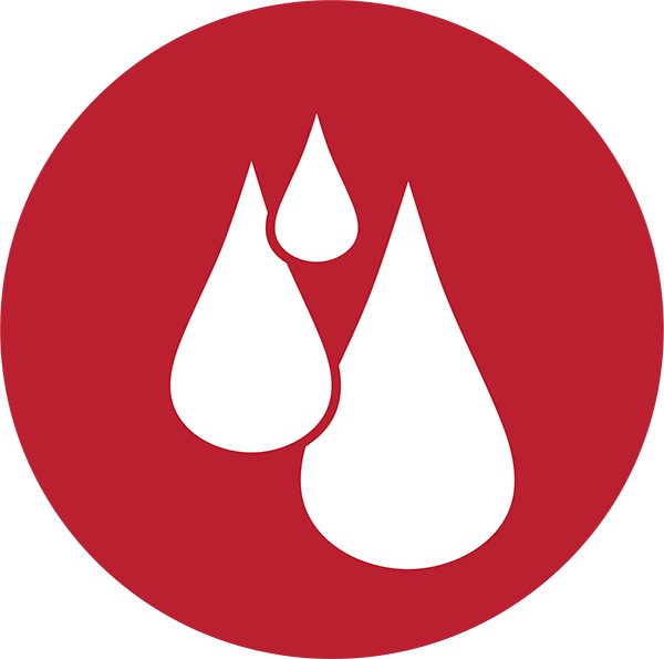Icon of blood drops
