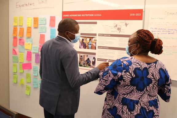 USAID Advancing Nutrition COPs present posters