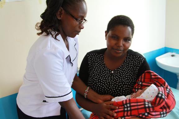 Anne Judah gave birth to a healthy baby girl at Kyatune Health Center in Kitui County, with support from USAID