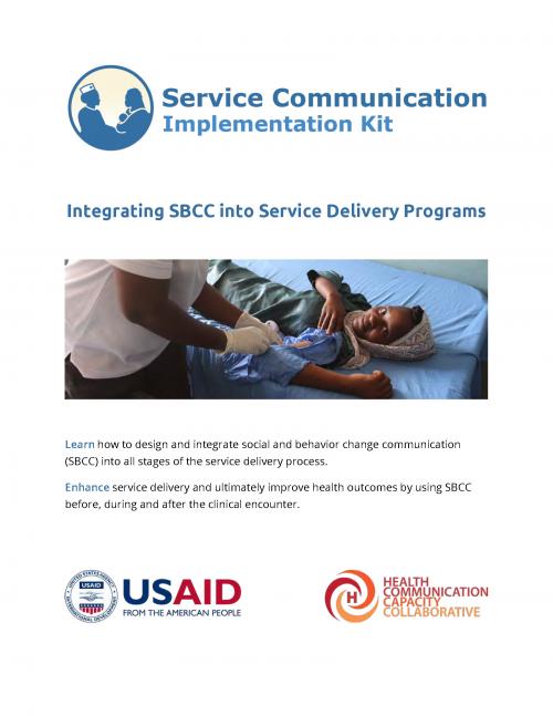 Cover from Integrating SBCC into Service Delivery Programs Implementation Kit