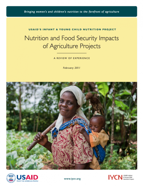 Cover image of Nutrition and Food Security Impacts of Agriculture Projects: A Review of Experience