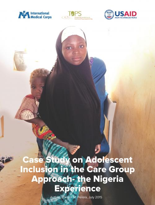 Cover page of Case Study on Adolescent Inclusion in the Care Group Approach - The Nigeria Experience