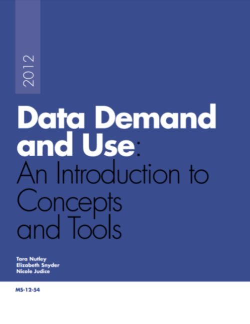Data Demand and Use Tool Cover