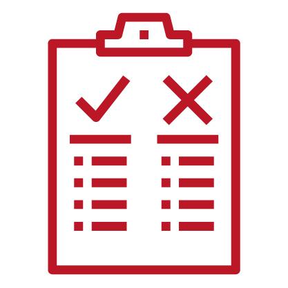 Illustration of a checklist with two columns