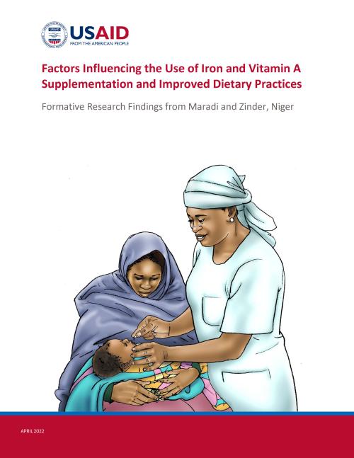 Cover illustration: a health worker gives a dietary supplement to an infant being held by his mother.
